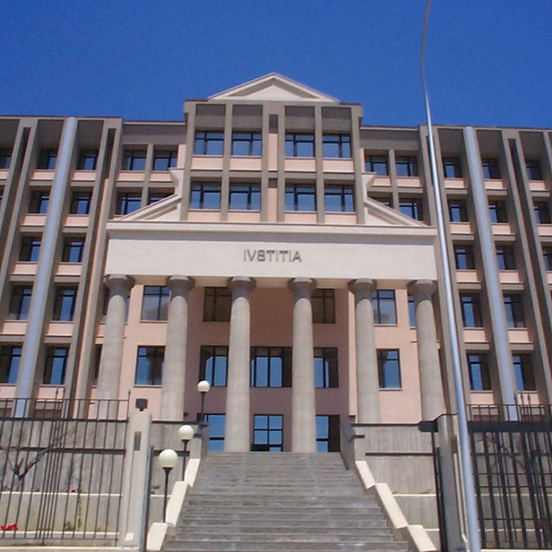 Il palazzo di giustizia di Agrigento