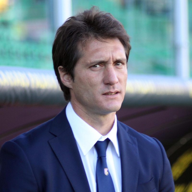 L'allenatore del Palermo Guillermo Barros Schelotto
