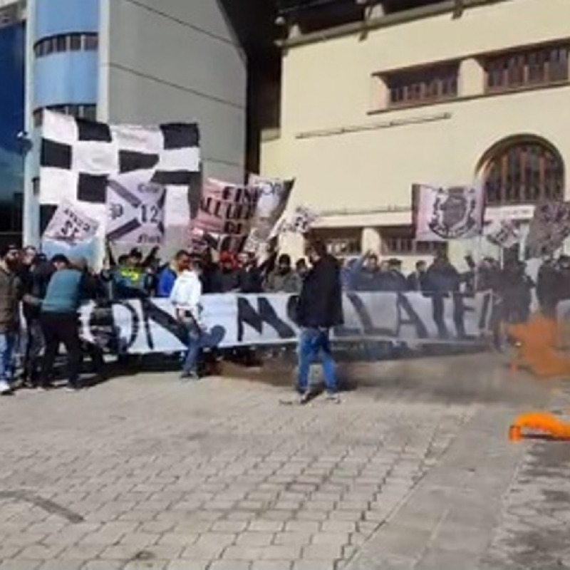 Una precedente protesta dei tifosi del Palermo