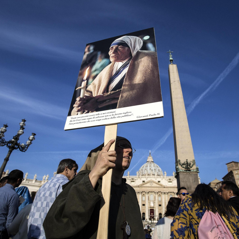Madre Teresa con Giovanni Paolo II