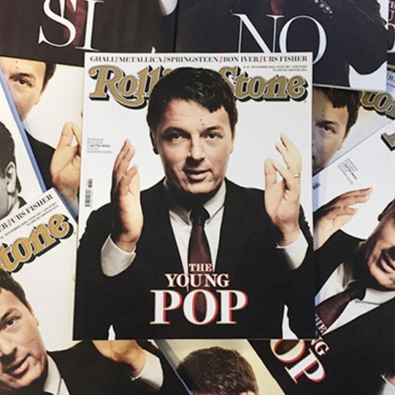 Matteo Renzi sulla copertina di Rolling Stone - Foto da Rollingstone.it