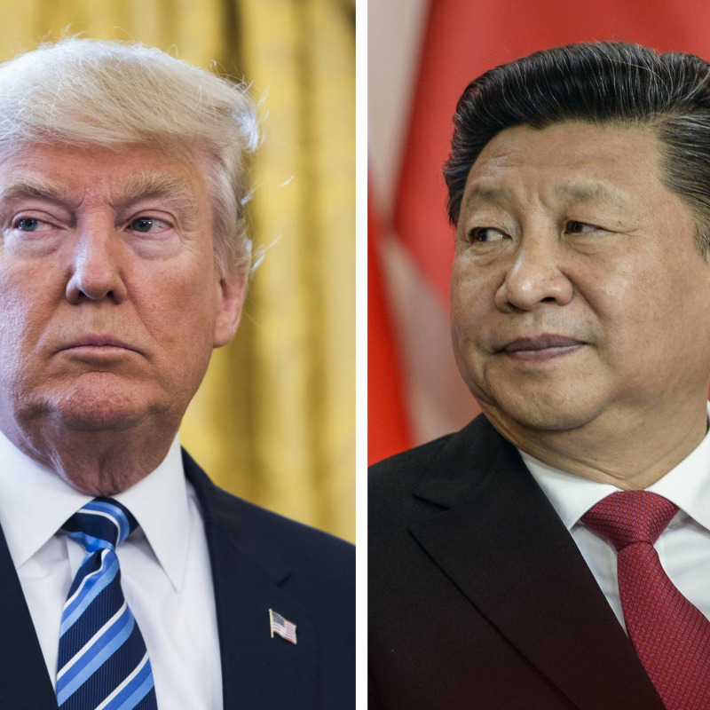 Il presidente Usa Donald J. Trump e quello cinese Xi Jinping