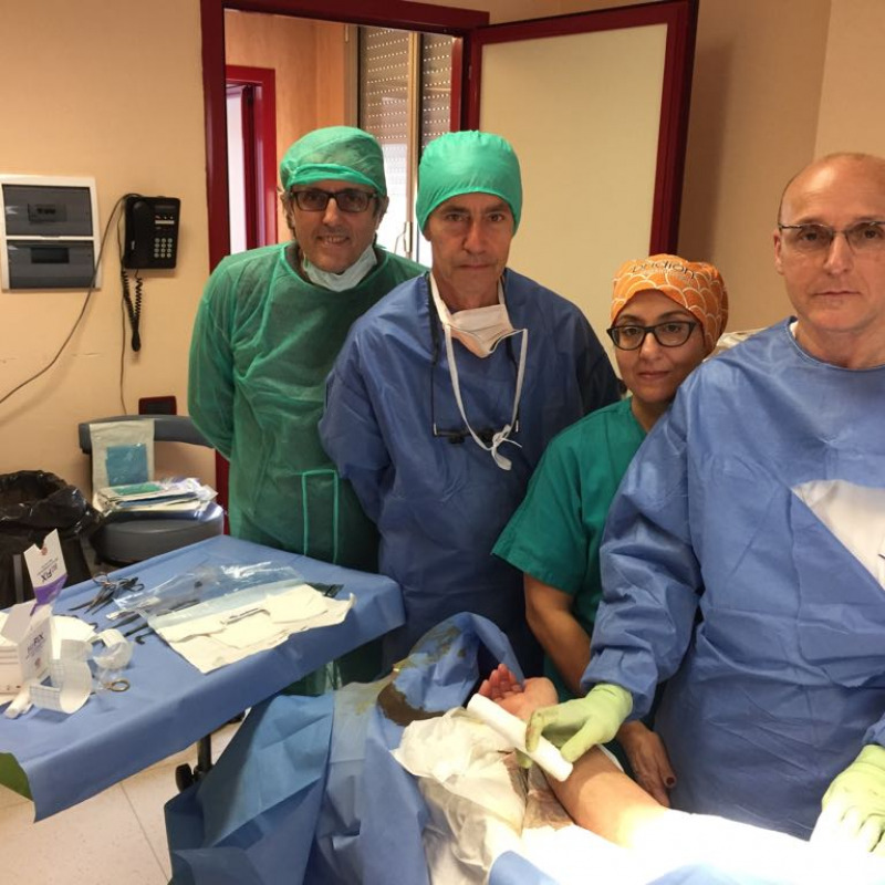 Nella foto da sinistra, i dottori: Giuseppe Pipitone, Giuseppe Lo Baido, Loredana Chiarenza, Piero Programma