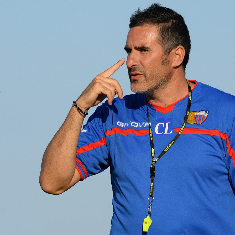 Cristiano Lucarelli, allenatore del Catania