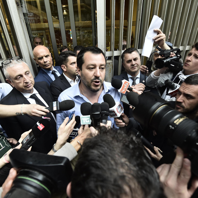 Luigi DI Maio dopo il vertice pomeridiano con Matteo Salvini