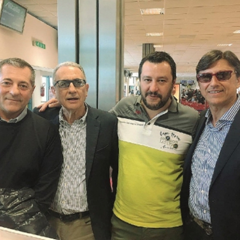 Salvini con Attaguile, Drago e Carrà