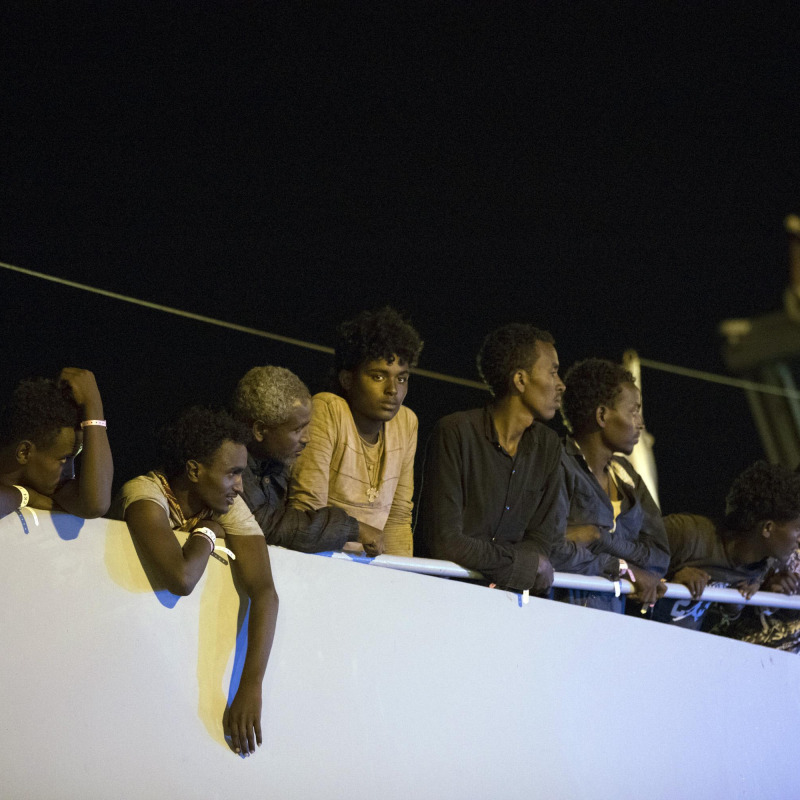 Migranti sbarcati a Pozzallo