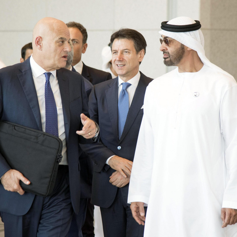 Il presidente del Consiglio Giuseppe Conte negli Emirati Arabi uniti per firma accordi commerciali Eni