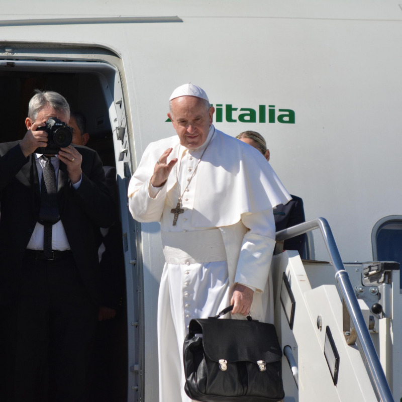 Papa Francesco parte per il viaggio apostolico in Marocco