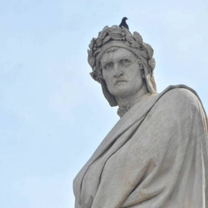 La statua di Dante a Firenze
