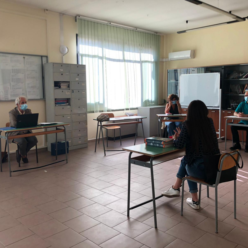 I colloqui al liceo classico Meli di Palermo durante la maturità 2020