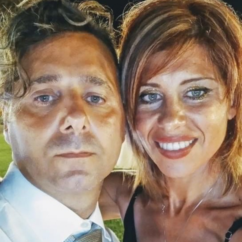 Viviana Caronia col marito Daniele Mondello