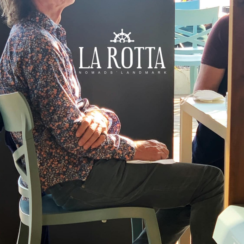 Mick Jagger nel ristorante "La Rotta" di San Leone, ad Agrigento