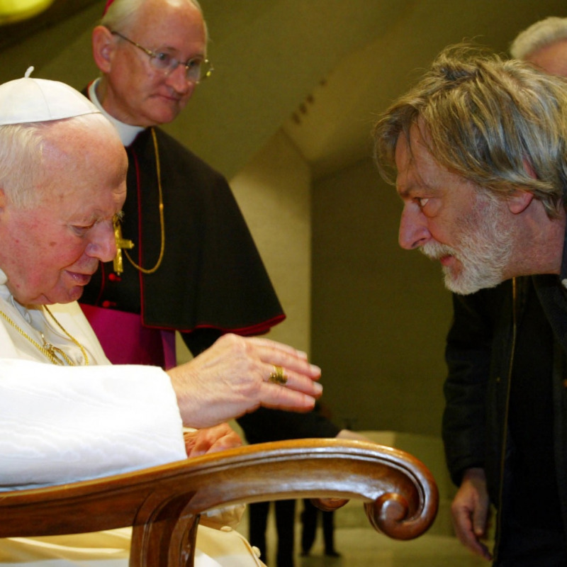 Gino Strada ricevuto da Papa Giovanni Paolo II