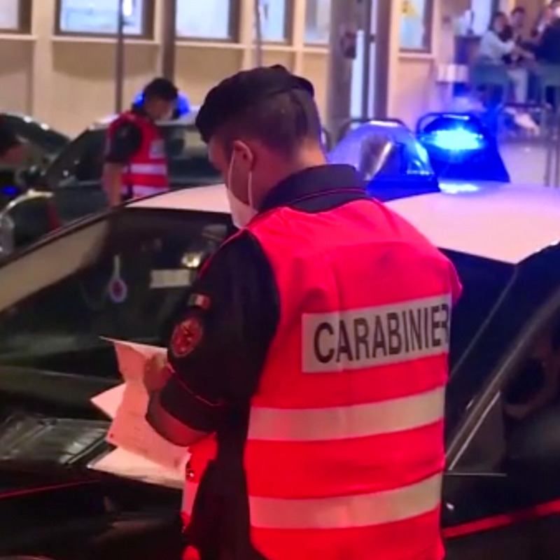 Un fermo immagine tratto dal video diffuso dai carabinieri di Caltanissetta