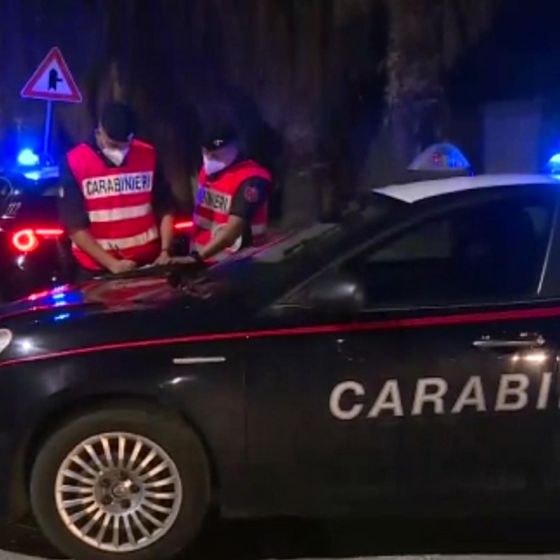 Un fermo immagine tratto da un video diffuso dai carabinieri di Caltanissetta
