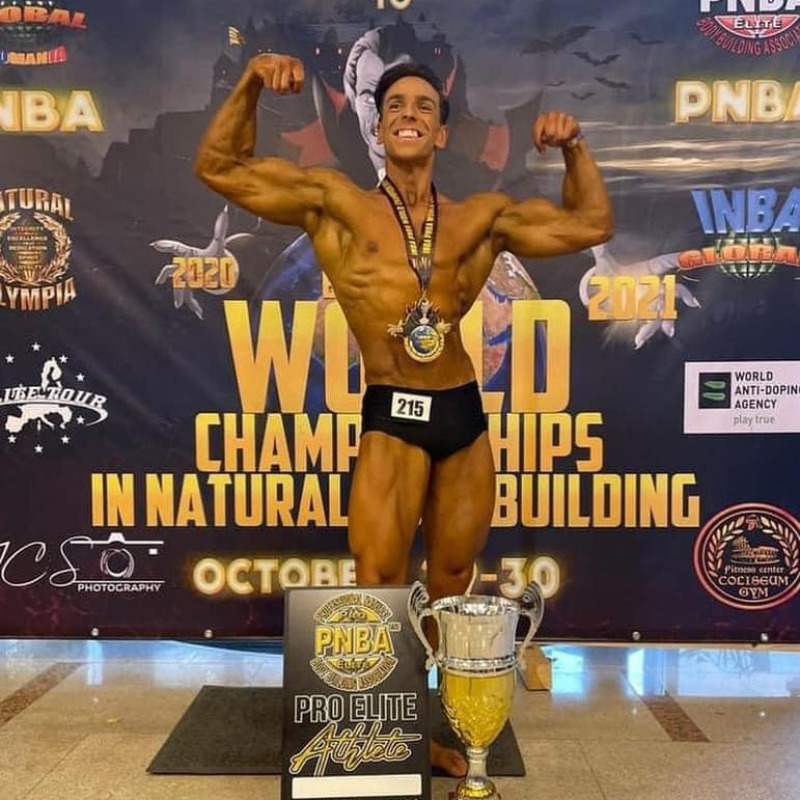 Pietro Ferrera è campione del mondo di body building
