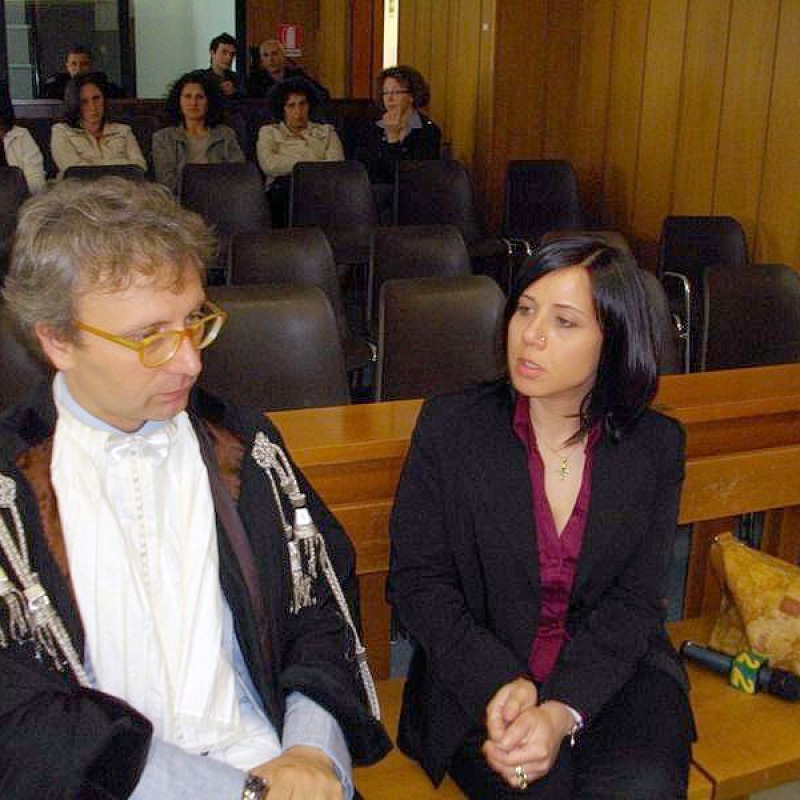 Piera Maggio con il suo legale Frazzitta
