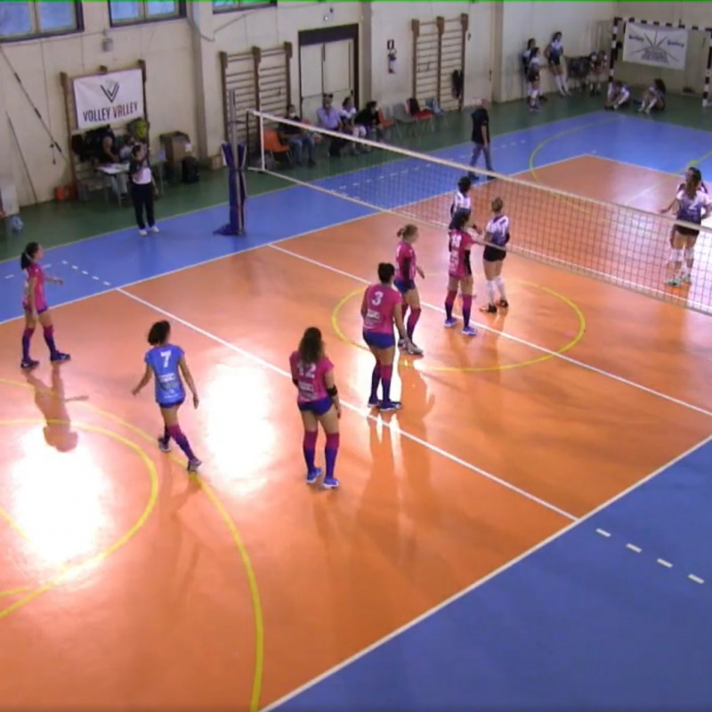 Funivia dell'Etna Catania contro MedTrade Volley Palermo (frame video Facebook società catanese)
