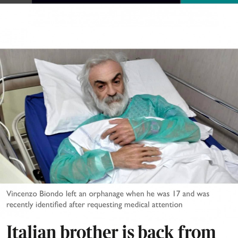 Il post del sindaco di Petrosino Giacalone che riporta l'articolo del Times sulla vicenda di Vincenzo Biondo