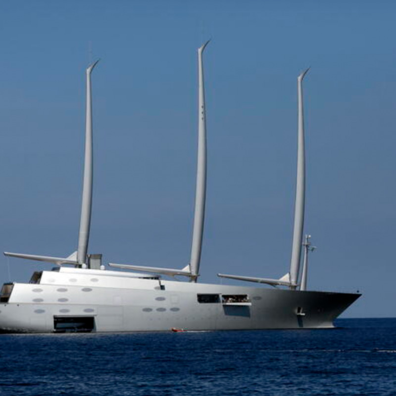 Il Sailing yacht A, imbarcazione "congelata" all'oligarca russo Melnichenko