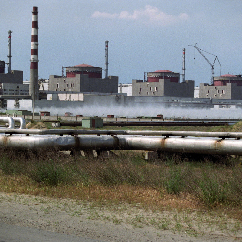 Gli impianti della centrale nucleare di Zaporizhzhia in una foto d'archivio