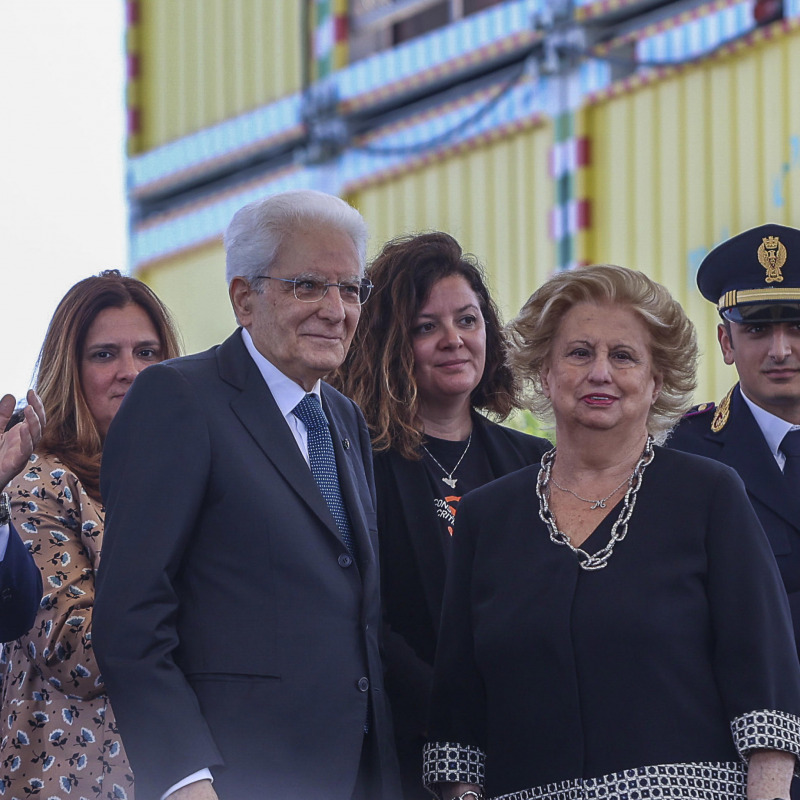 La commemorazione del trentennale della strage di Capaci: sul palco anche il presidente Mattarella e Maria Falcone (foto di Igor Petyx)