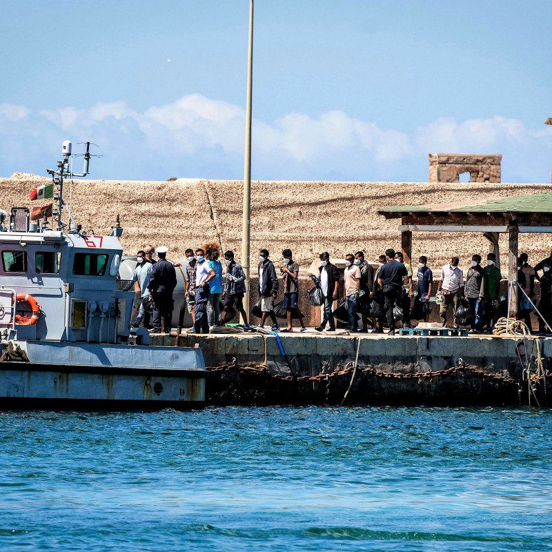Migranti sbarcati a Lampedusa