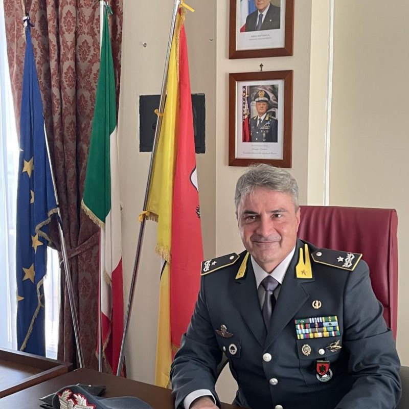 Il generale Domenico Napolitano, nuovo comandante della guardia di finanza a Palermo