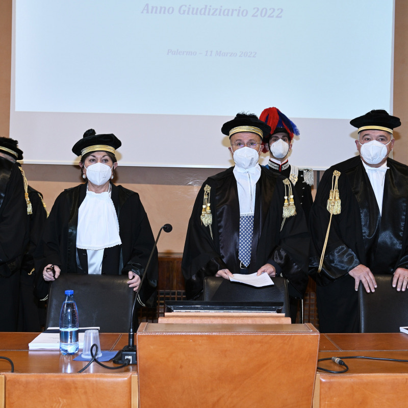 L'inaugurazione dell'anno giudiziario della Corte dei Conti (foto Fucarini)