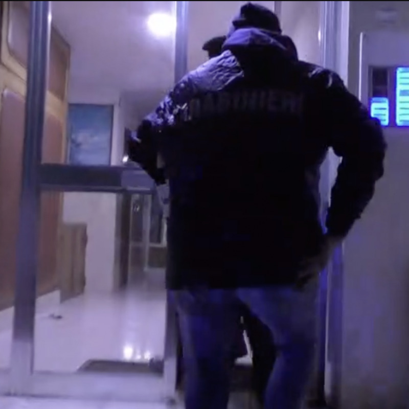 Un frame del video diffuso dai carabinieri