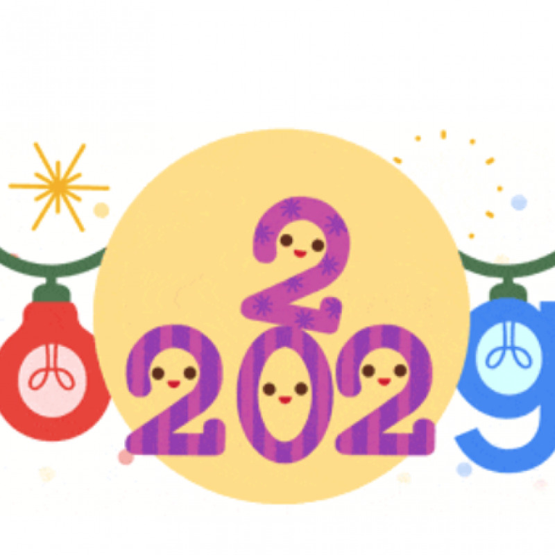 Il 2022 ha i minuti contati: ecco il nuovo doodle di Google per la vigilia di Capodanno
