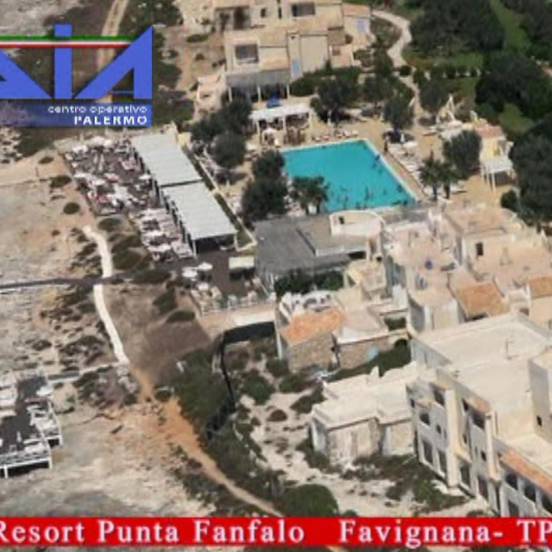 Il villaggio di Punta Fanfalo, a Favignana, sequestrato nel 2018 agli eredi di Carmelo Patti