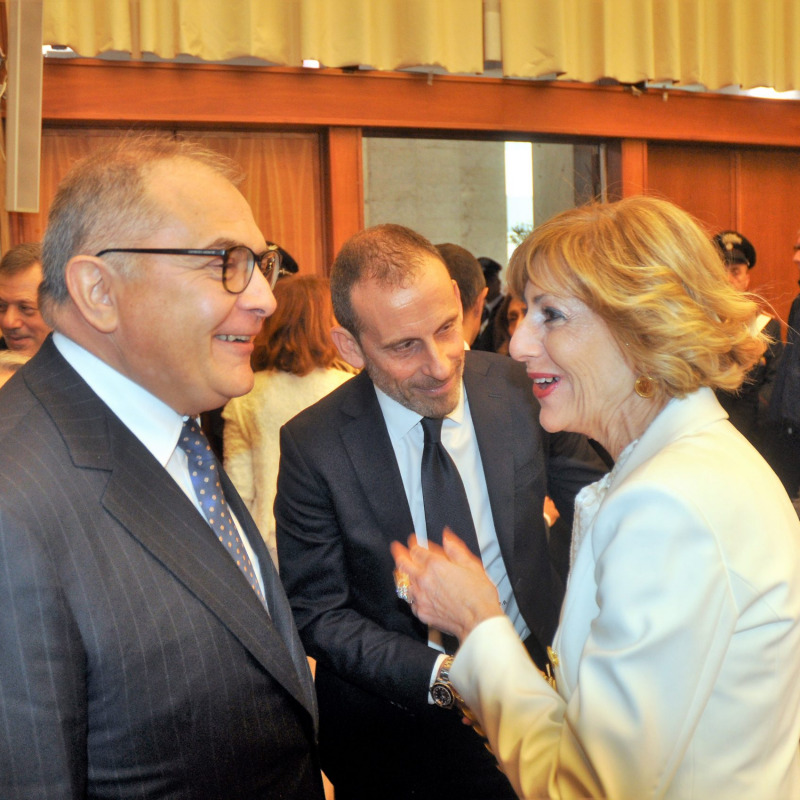 Il procuratore capo Maurizio De Lucia e l'aggiunto Paolo Guido con il prefetto Maria Teresa Cucinotta