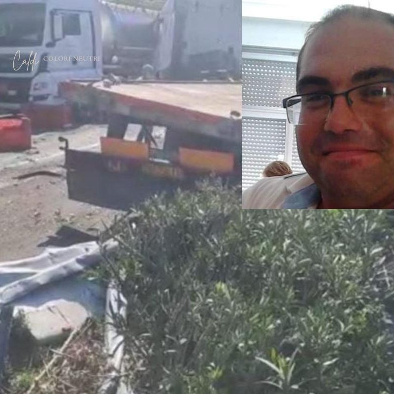 Vincenzo Catanese, morto dopo due settimane di agonia per uno scontro fra camion