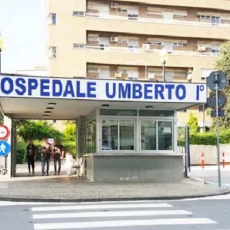 L'ospedale Umberto I di Siracusa dove sono ricoverati i tre feriti