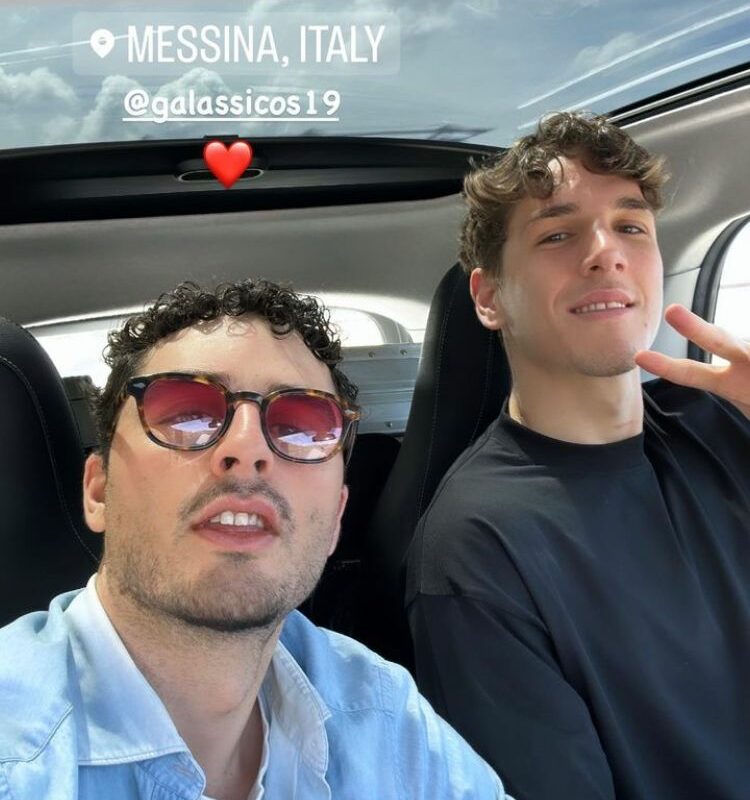 Nicolò Zaniolo insieme all'amico Gaspare Galasso (Instagram)