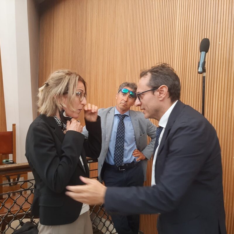 L'avvocato Greco con Lucia e Manfredi Borsellino