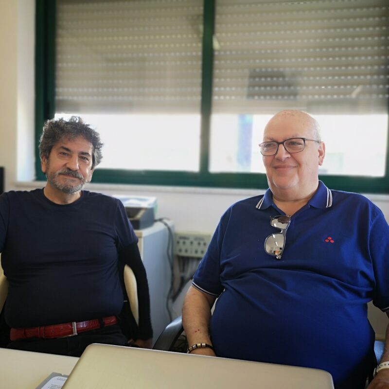 Amhad Zamanian (a sinistra) e Roberto Angileri
