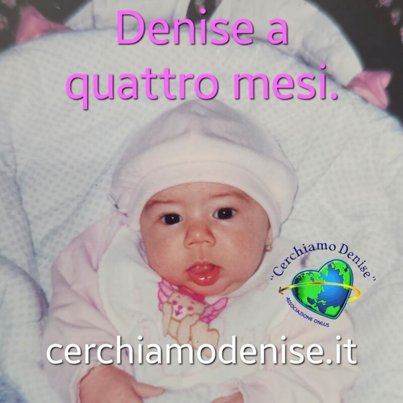 Denise Pipitone a 4 mesi nella foto postata dalla madre Piera Maggio