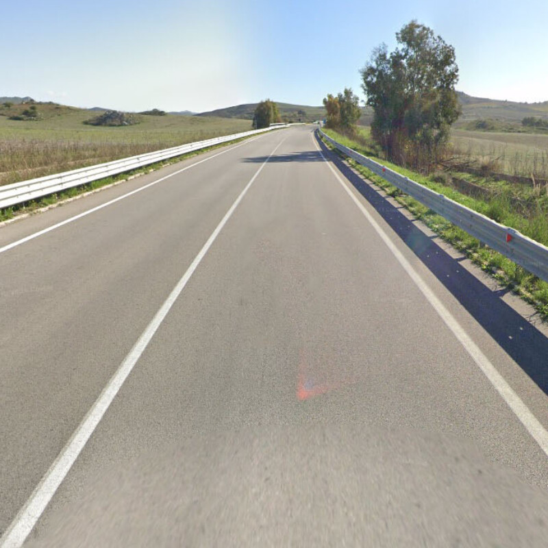 La strada statale Caltanissetta-Gela
