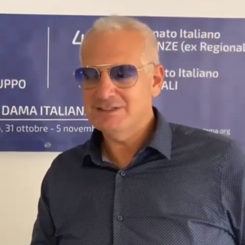 Michele Maijnelli, messinese, campione italiano di dama (dal sito della Federazione italiana dama)