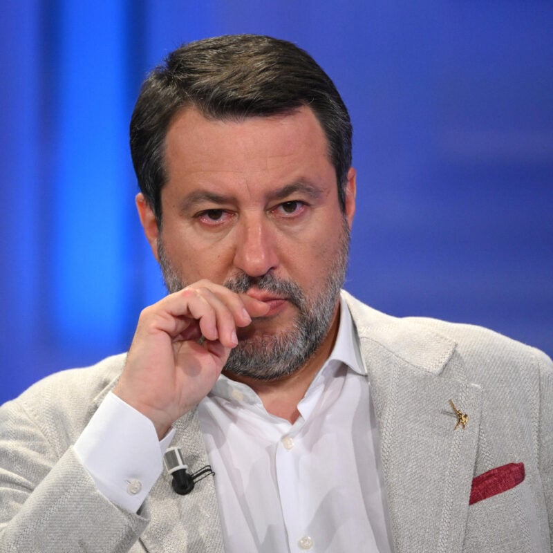 Il leader della Lega e ministro dei Trasporti, Matteo Salvini