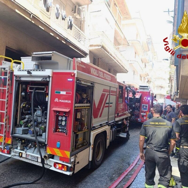 L'intervento dei vigili del fuoco