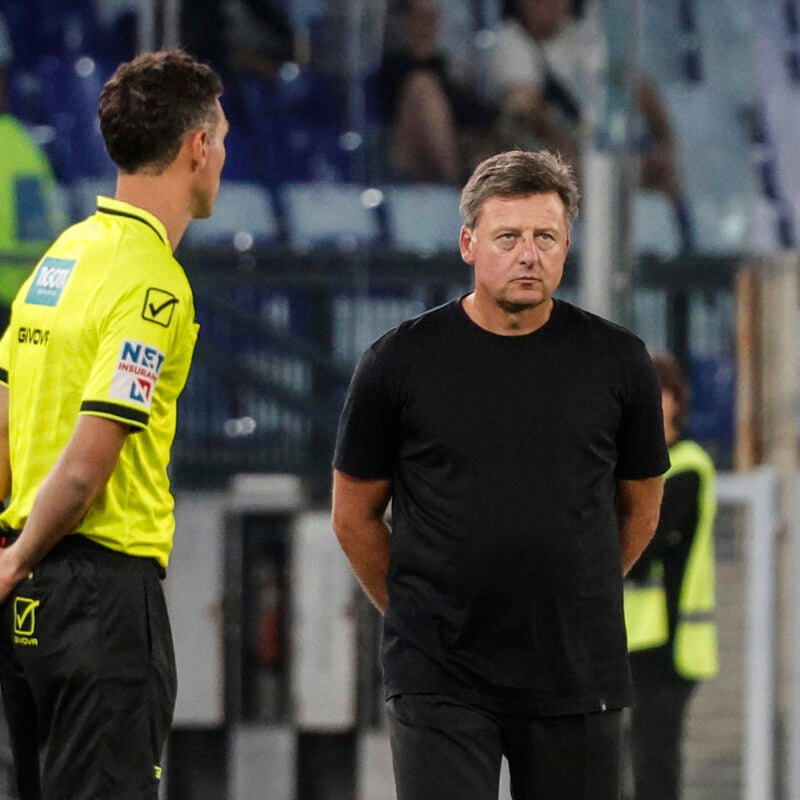 Udinese's head coach Kosta Runjaic during the Italian Serie A soccer match between AS Roma vs Udinese Calcio at the Olimpico stadium in Rome, Italy, 22 September 2024. ANSA/GIUSEPPE LAMI